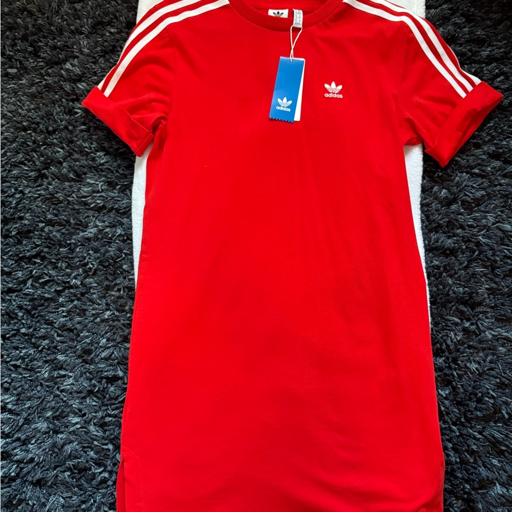 Adidas Red Crewneck Top